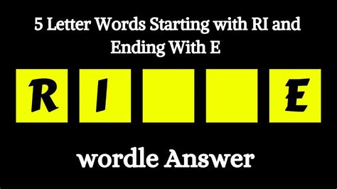 Words that end in ri .